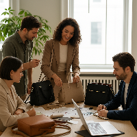 Équipe Olixya réunie autour d’un échange collaboratif et créatif