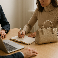 Femme prenant des notes lors d’un échange professionnel, illustrant la mission d’Olixya