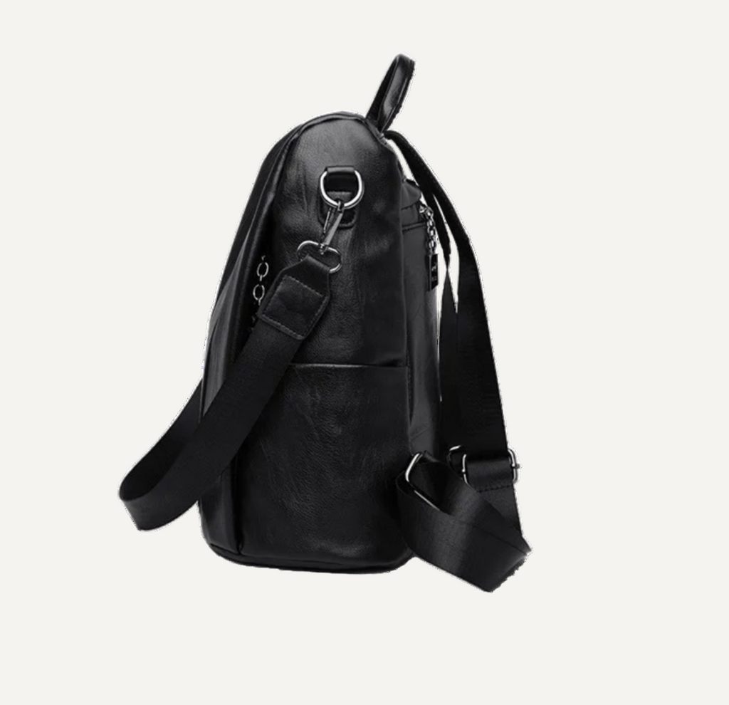 olixya-sac-dos-femme-pu-antivol-impermeable-retro-noir-profil